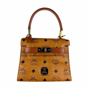 MCM handbag leather brown Black